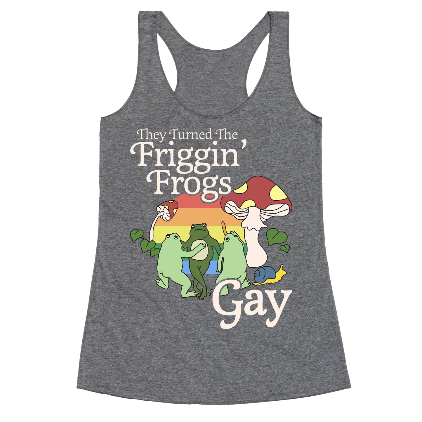 Gay Frogs Racerback Tank