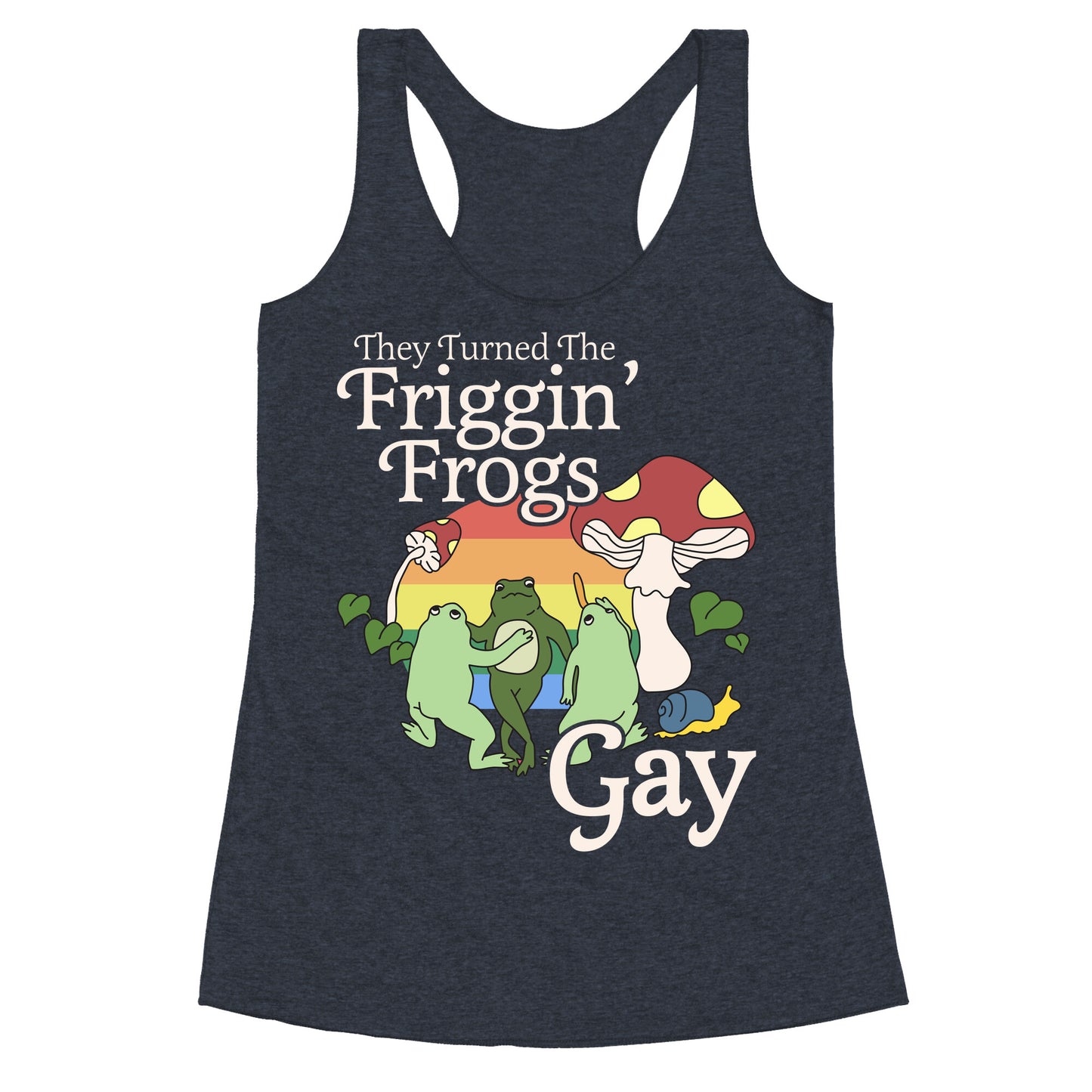 Gay Frogs Racerback Tank