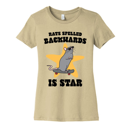 Rats Spelled Backwards is STAR Womens Cotton Tee