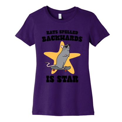 Rats Spelled Backwards is STAR Womens Cotton Tee
