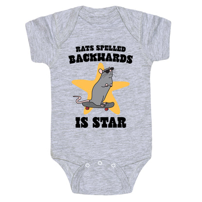 Rats Spelled Backwards is STAR Baby One-Piece
