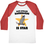 Rats Spelled Backwards is STAR Baseball Tee