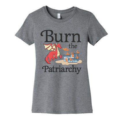 Burn the Patriarchy Womens Cotton Tee