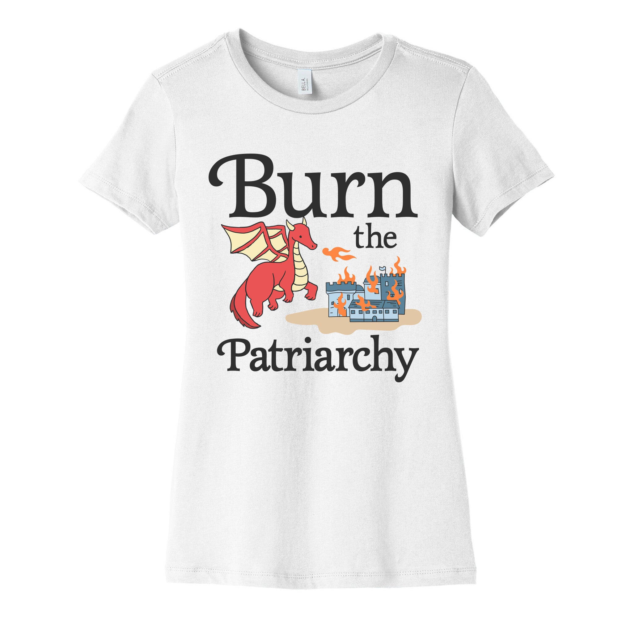Burn the Patriarchy Womens Cotton Tee