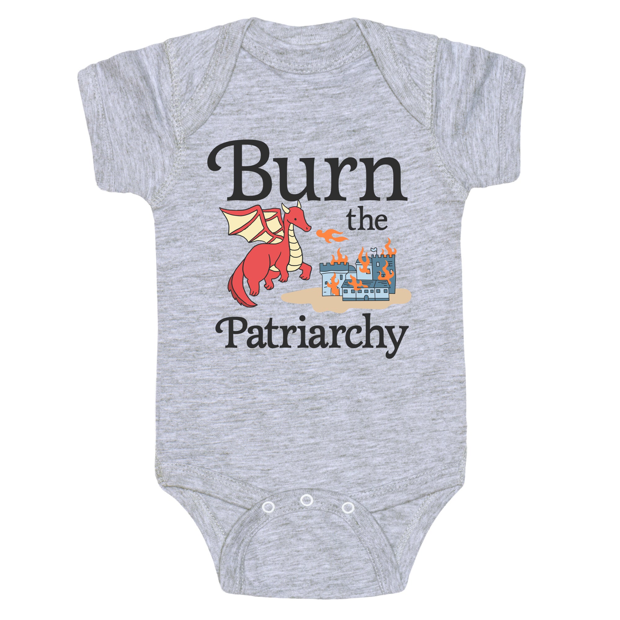 Burn the Patriarchy Baby One-Piece