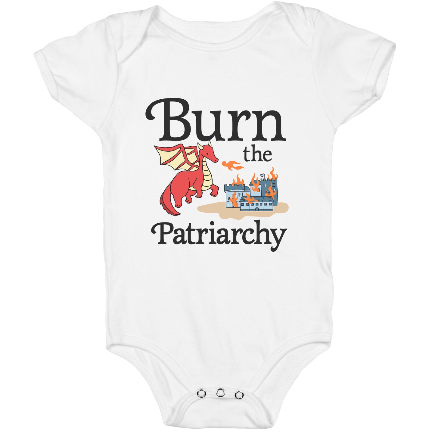 Burn the Patriarchy Baby One-Piece