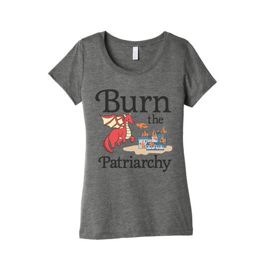 Burn the Patriarchy Womens Triblend Tee
