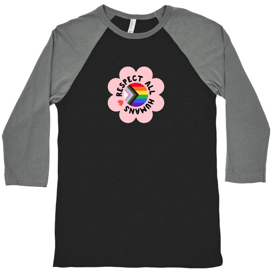 Respect All Humans Baseball Tee