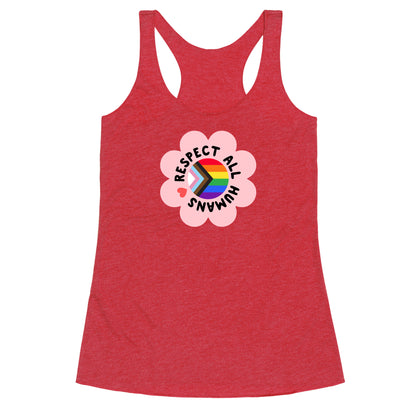 Respect All Humans Racerback Tank