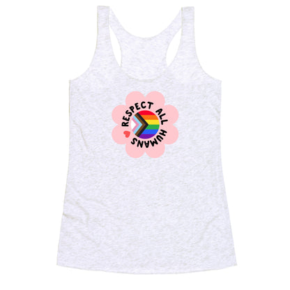 Respect All Humans Racerback Tank