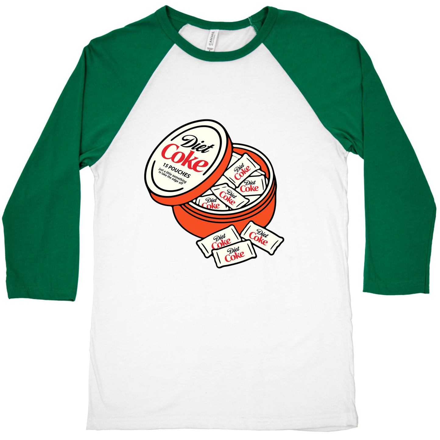 Diet Coke Zyn Pouches Baseball Tee