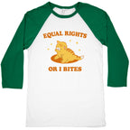 Equal Rights or I Bites Baseball Tee