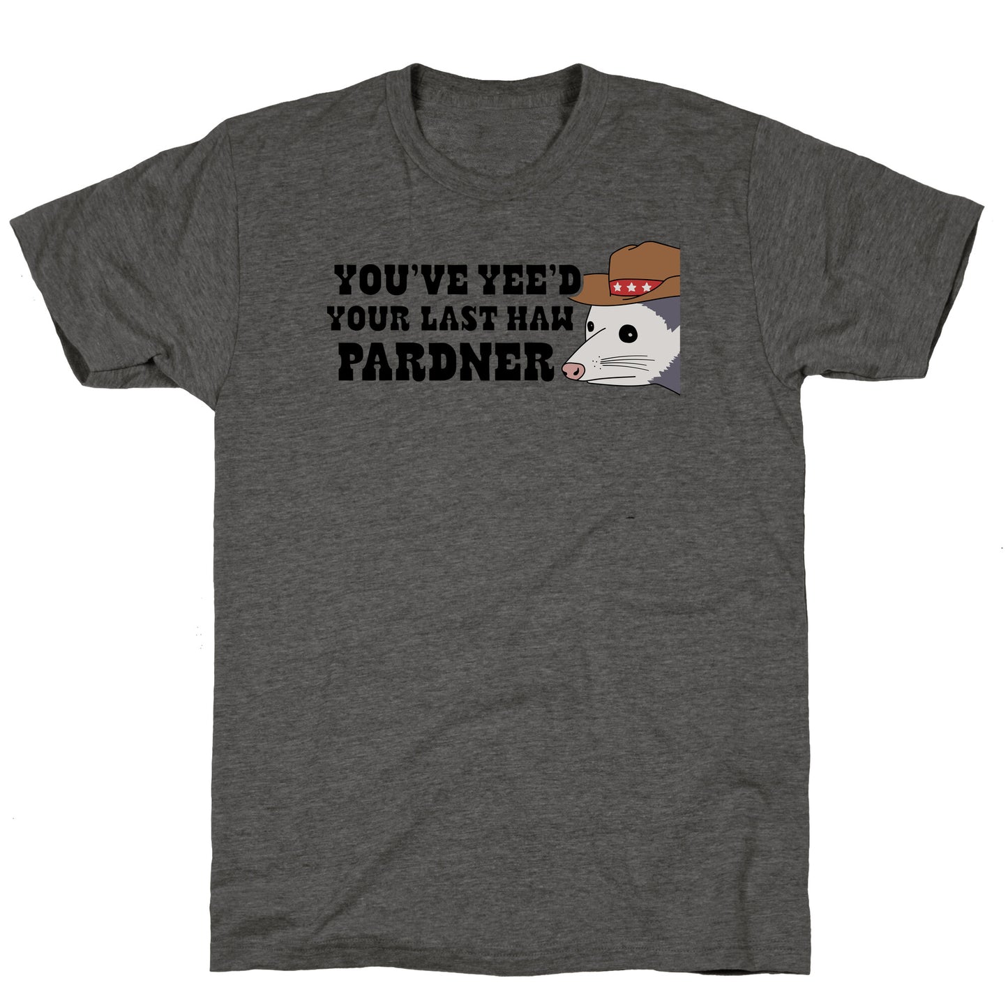 Youve Yees Your Last Haw Pardner Unisex Triblend Tee
