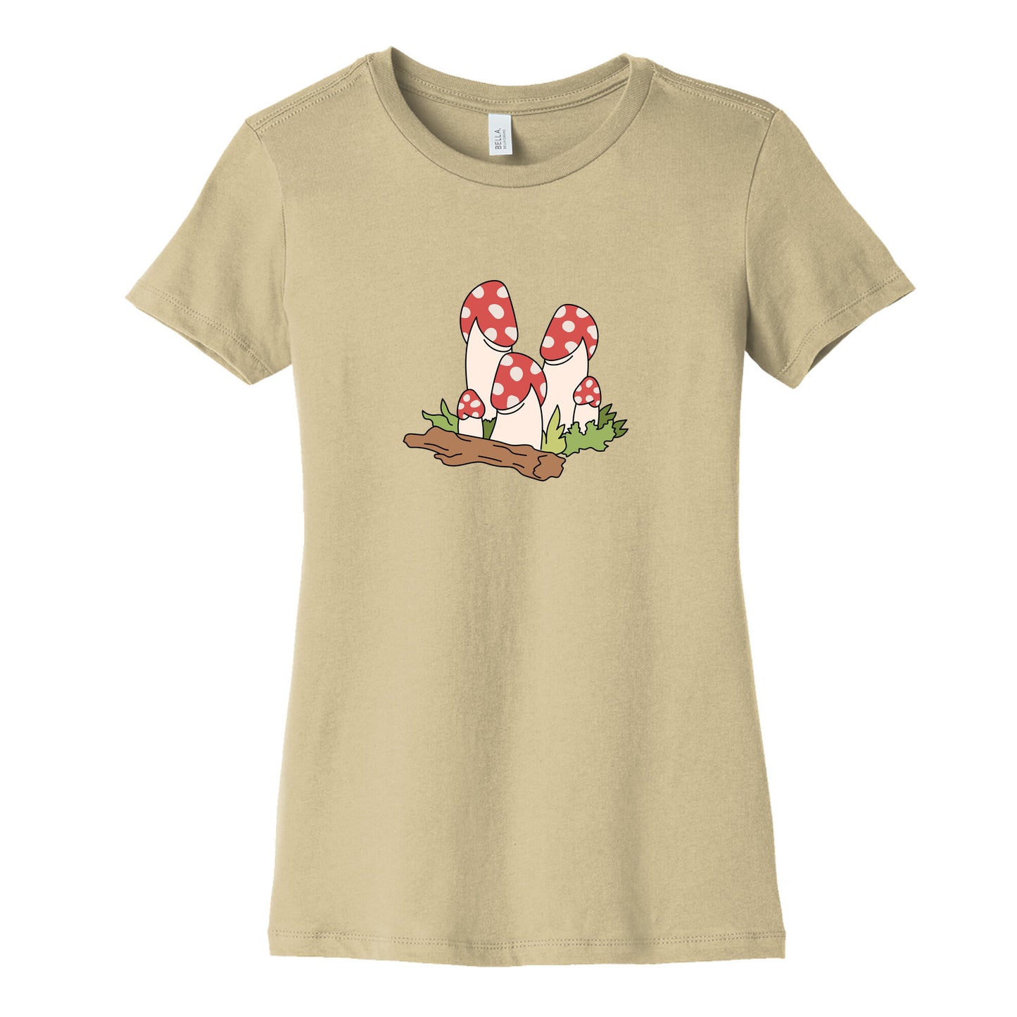 Mushroom Peens Womens Cotton Tee