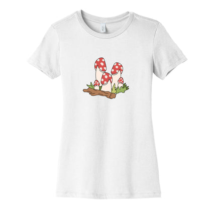 Mushroom Peens Womens Cotton Tee