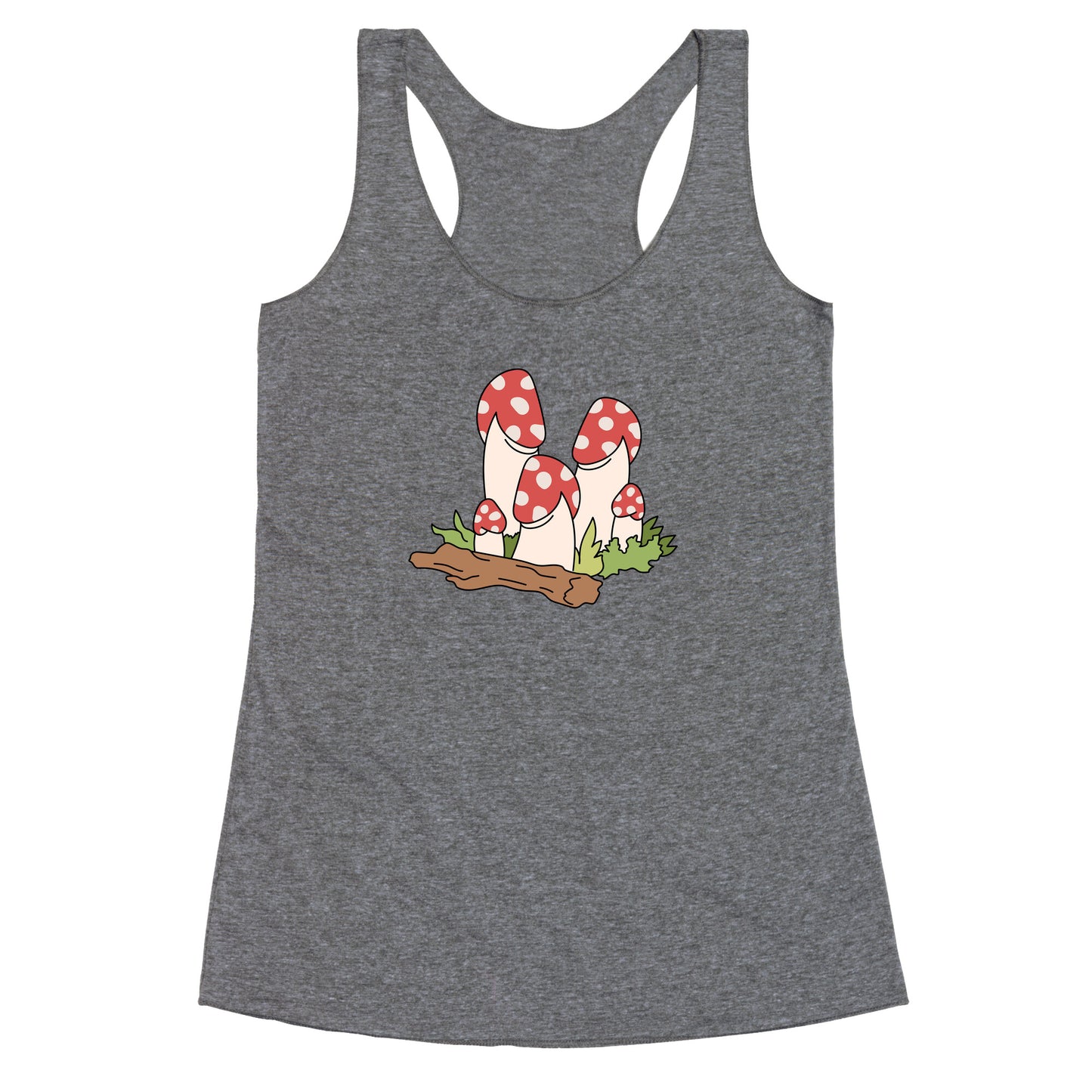 Mushroom Peens Racerback Tank