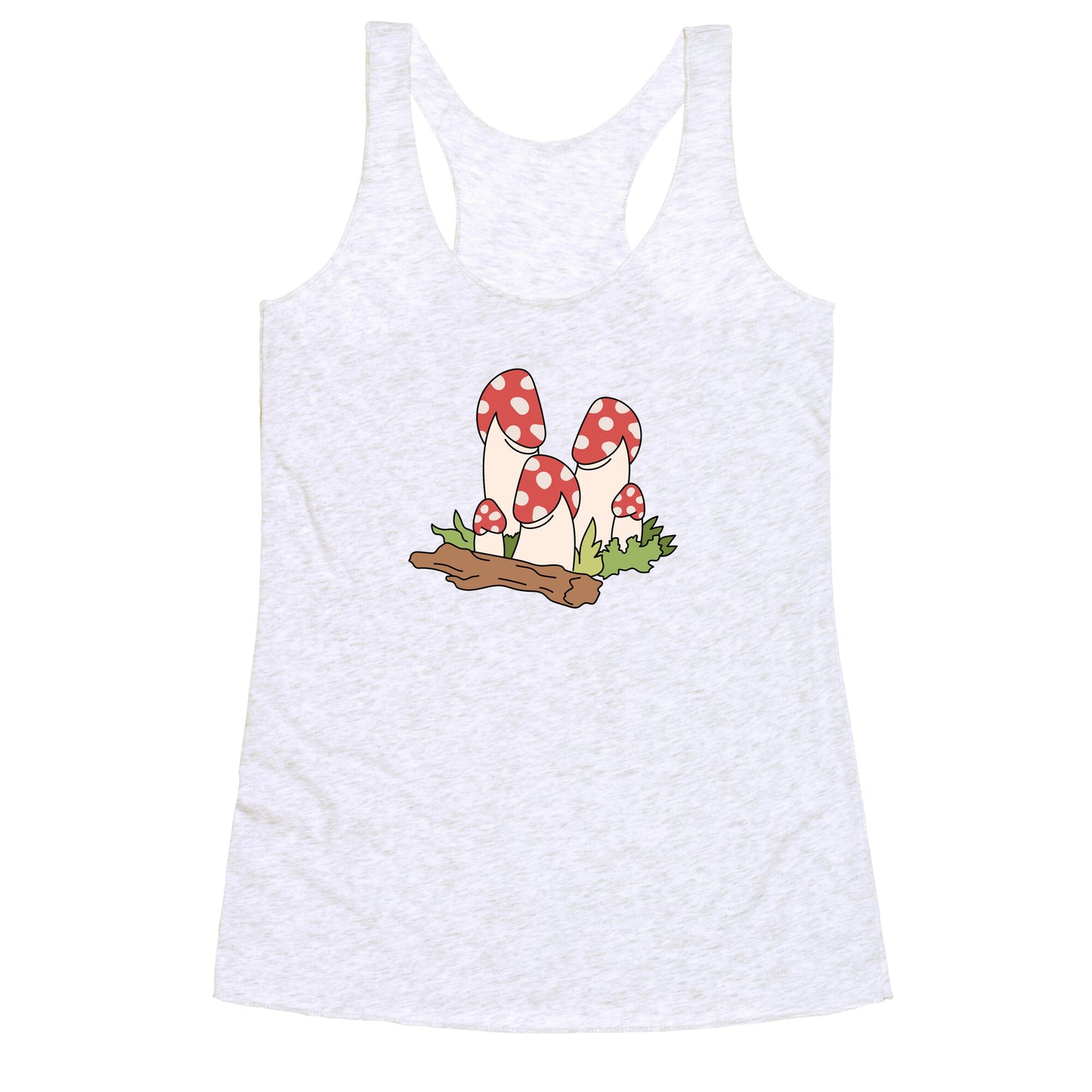 Mushroom Peens Racerback Tank
