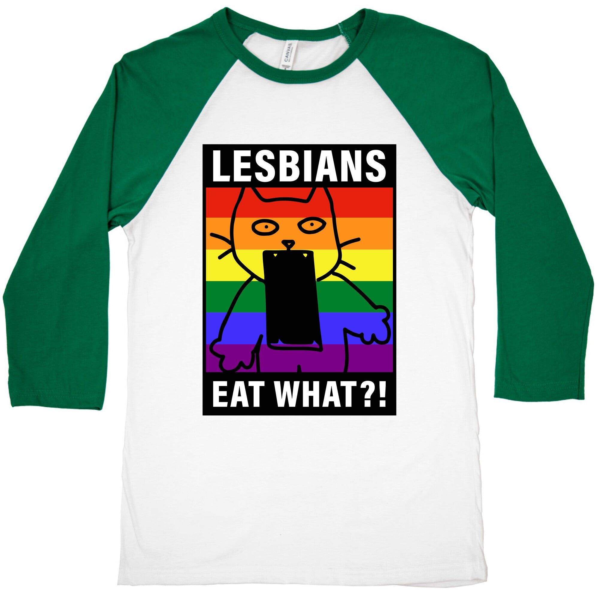Lesbians Eat What?! Baseball Tee