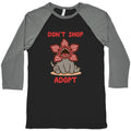 Dont Shop Adopt Demogorgon Baseball Tee