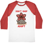 Dont Shop Adopt Demogorgon Baseball Tee
