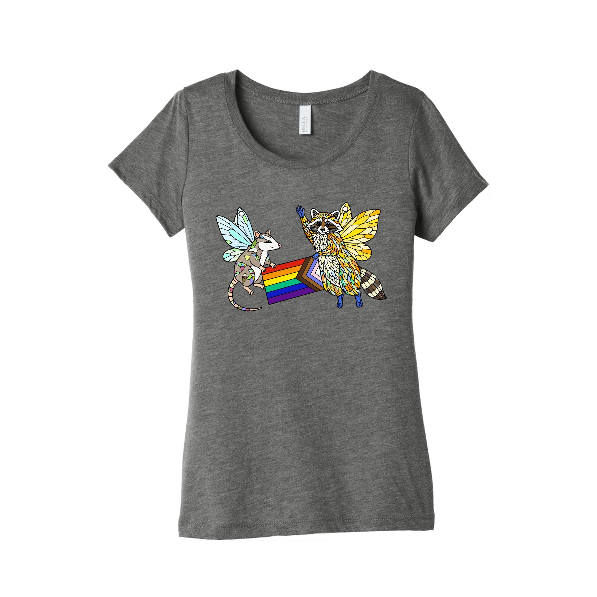LGBTQ Fairies Womens Triblend Tee
