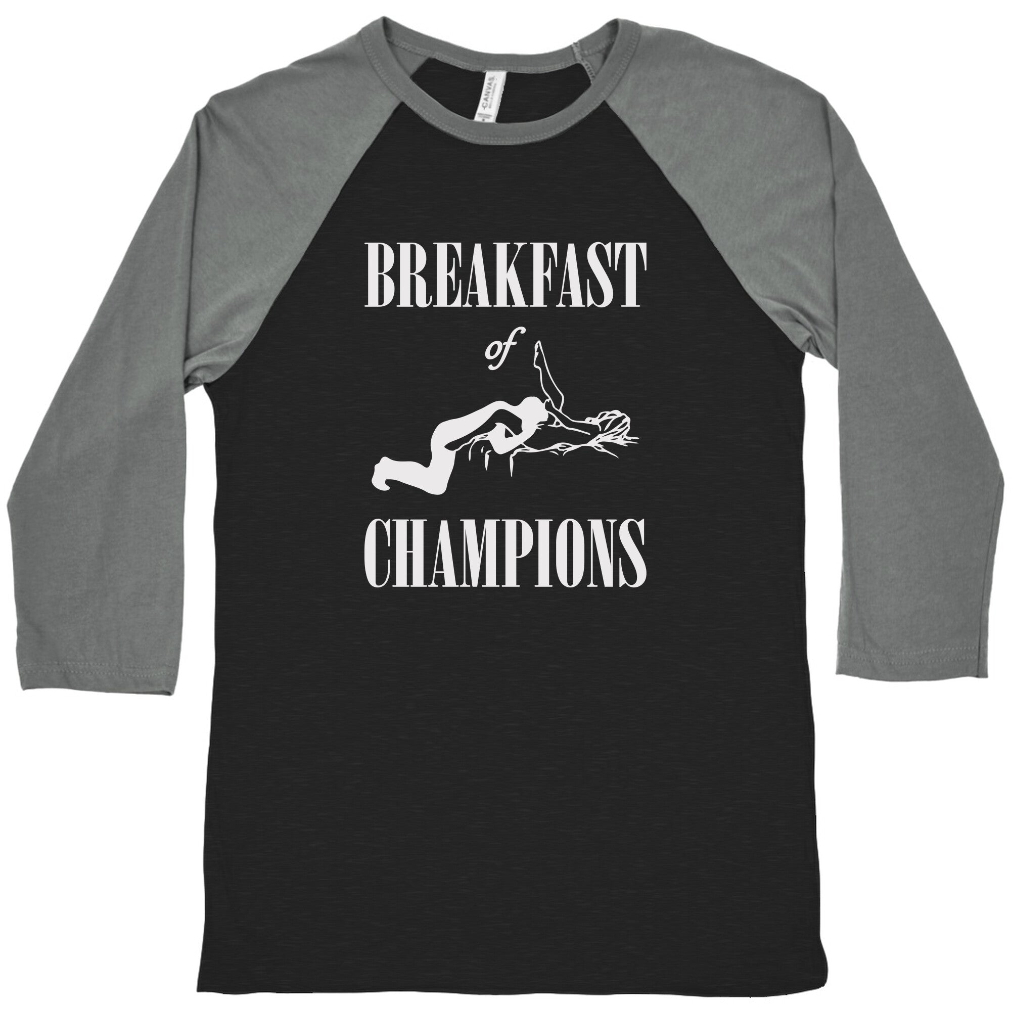 Breakfast Of Champnions Baseball Tee