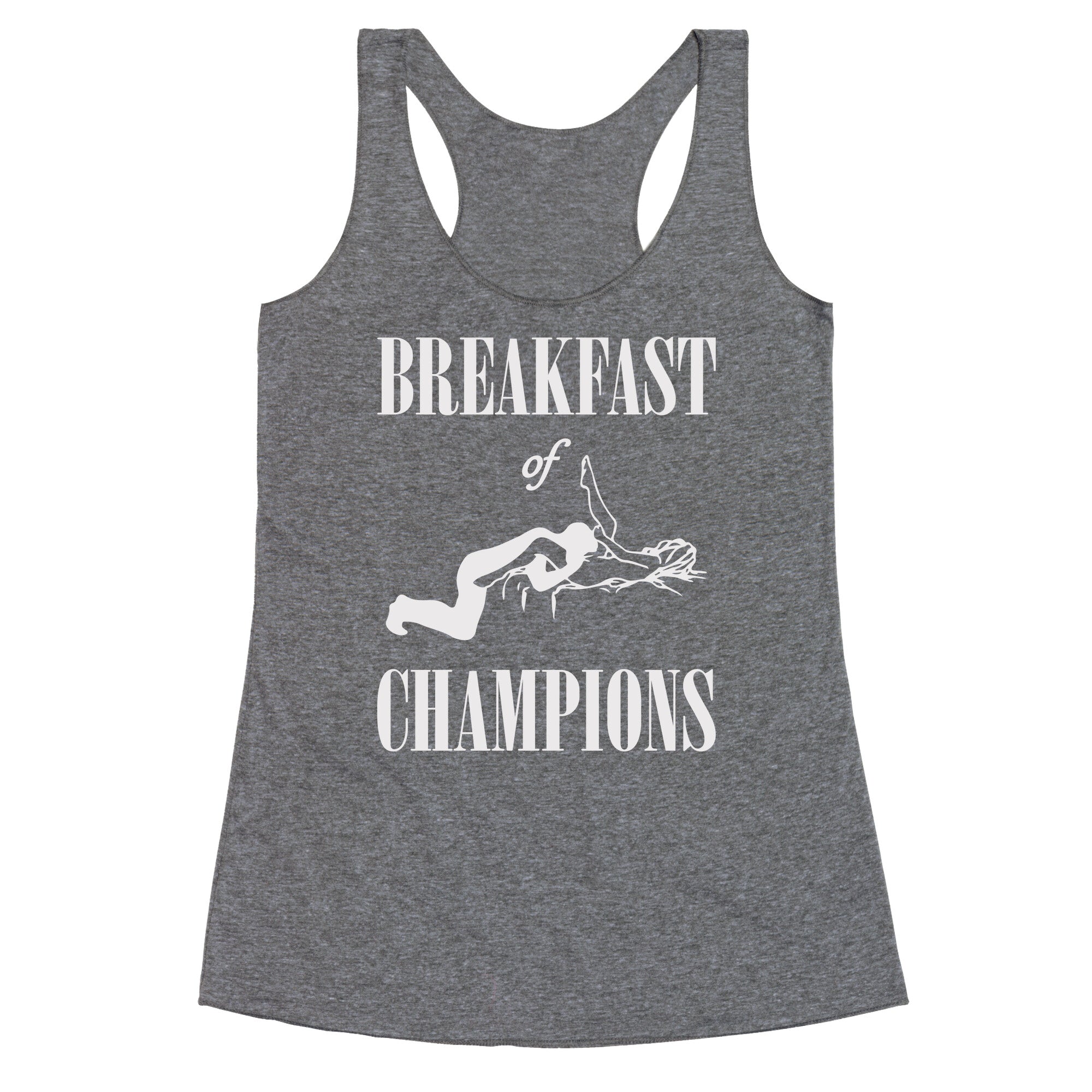 Breakfast Of Champnions Racerback Tank