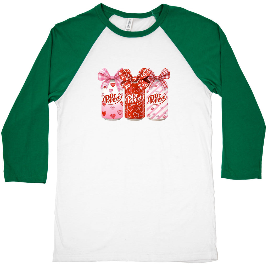 Dr. Pepper Valentine Baseball Tee