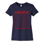Stranger Things I Believe Womens Cotton Tee