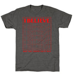 Stranger Things I Believe Unisex Triblend Tee