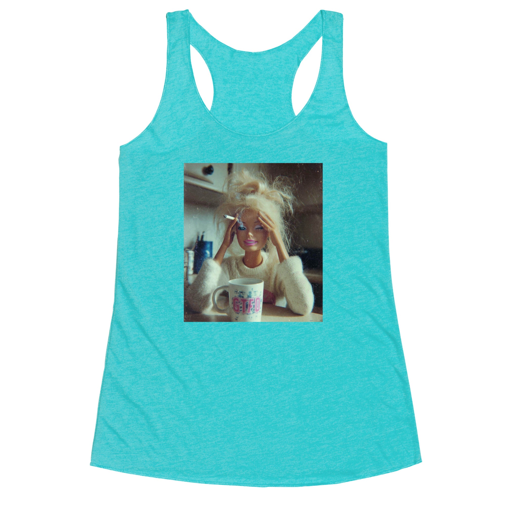 Stressed Out Barbie Racerback Tank