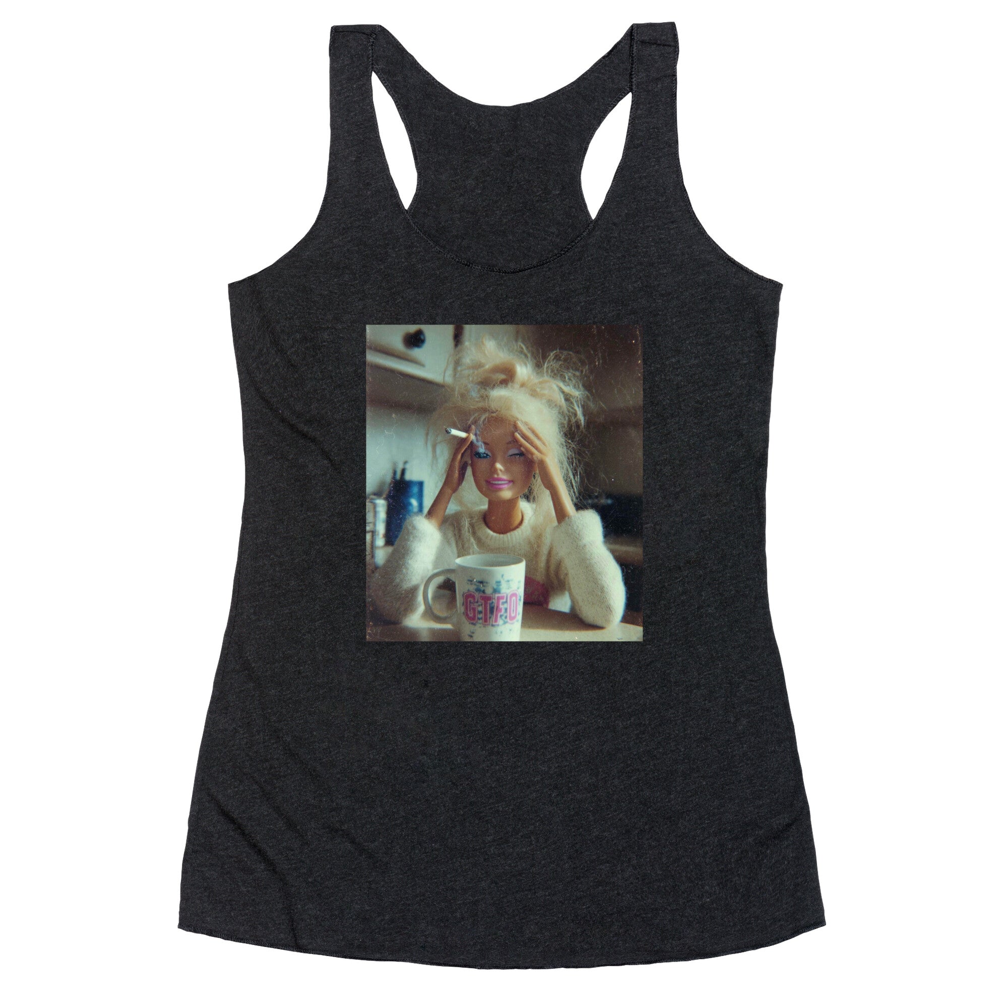 Stressed Out Barbie Racerback Tank