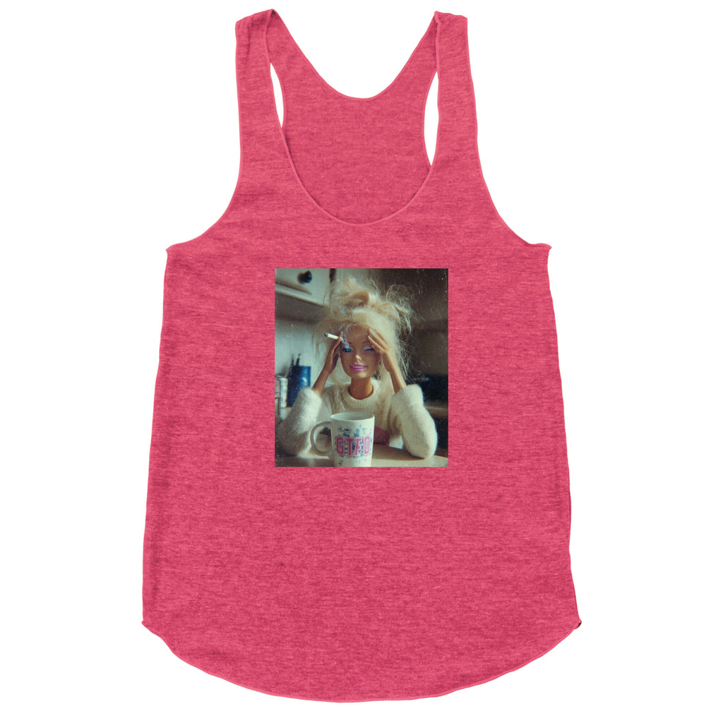 Stressed Out Barbie Racerback Tank