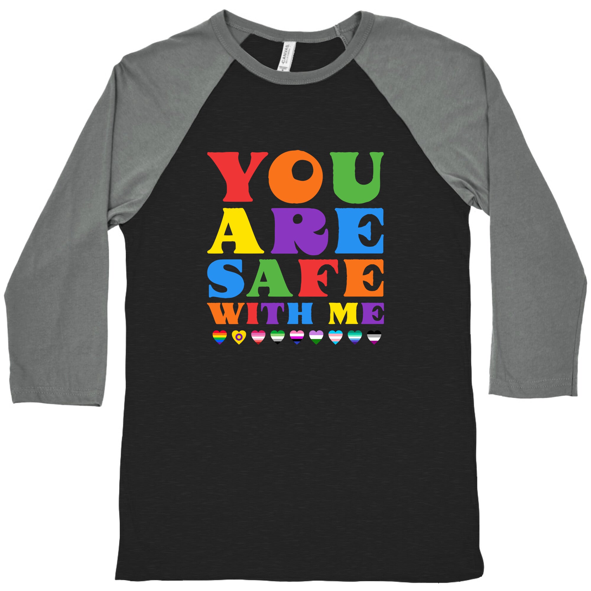 You Are Safe With Me Baseball Tee