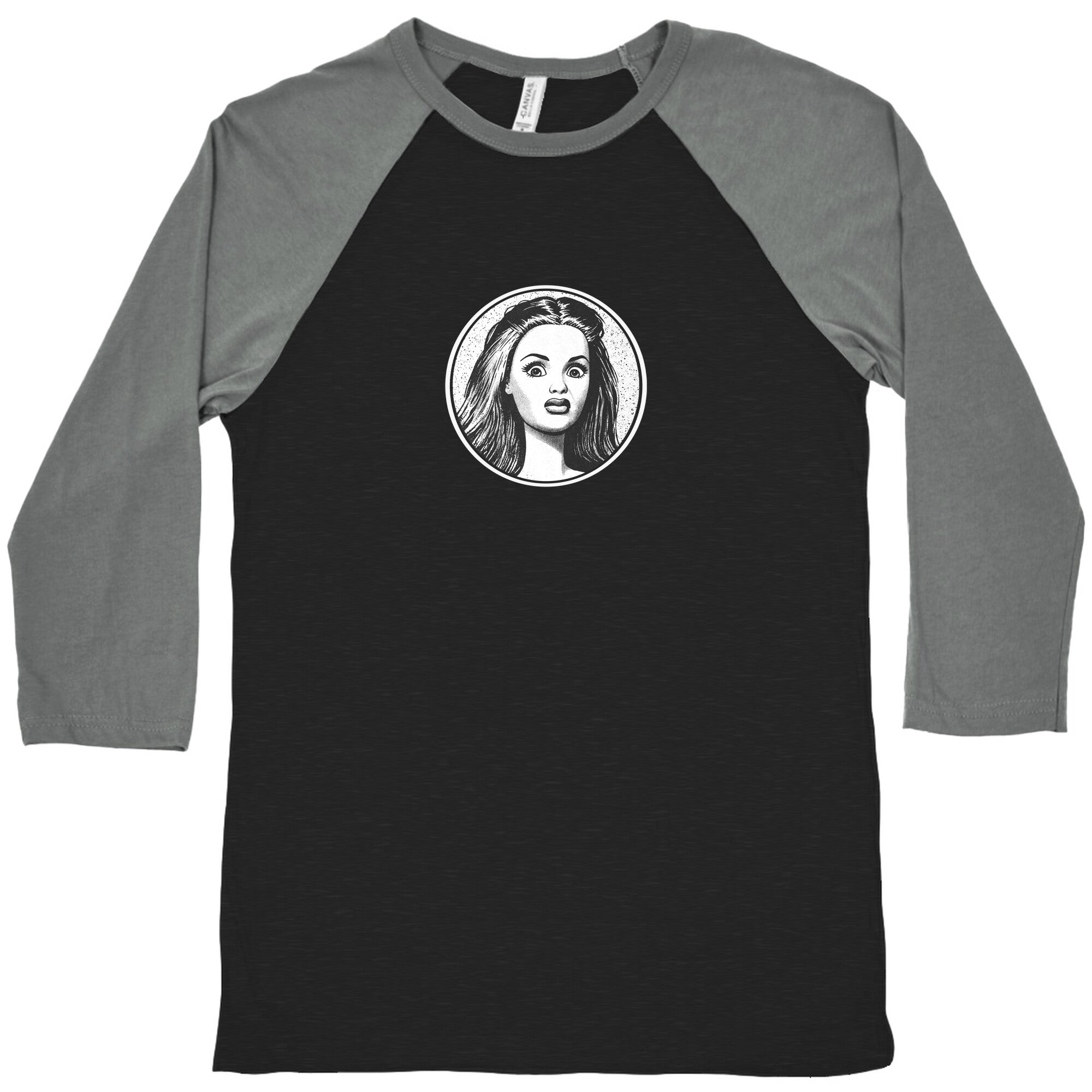 Disgusted Barbie Baseball Tee