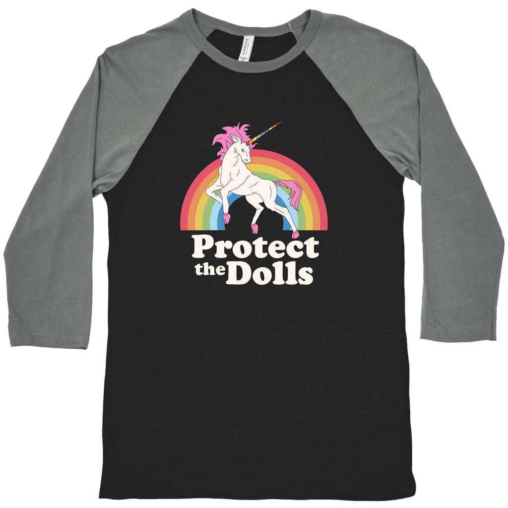 Protect The Dolls Unicorn Baseball Tee