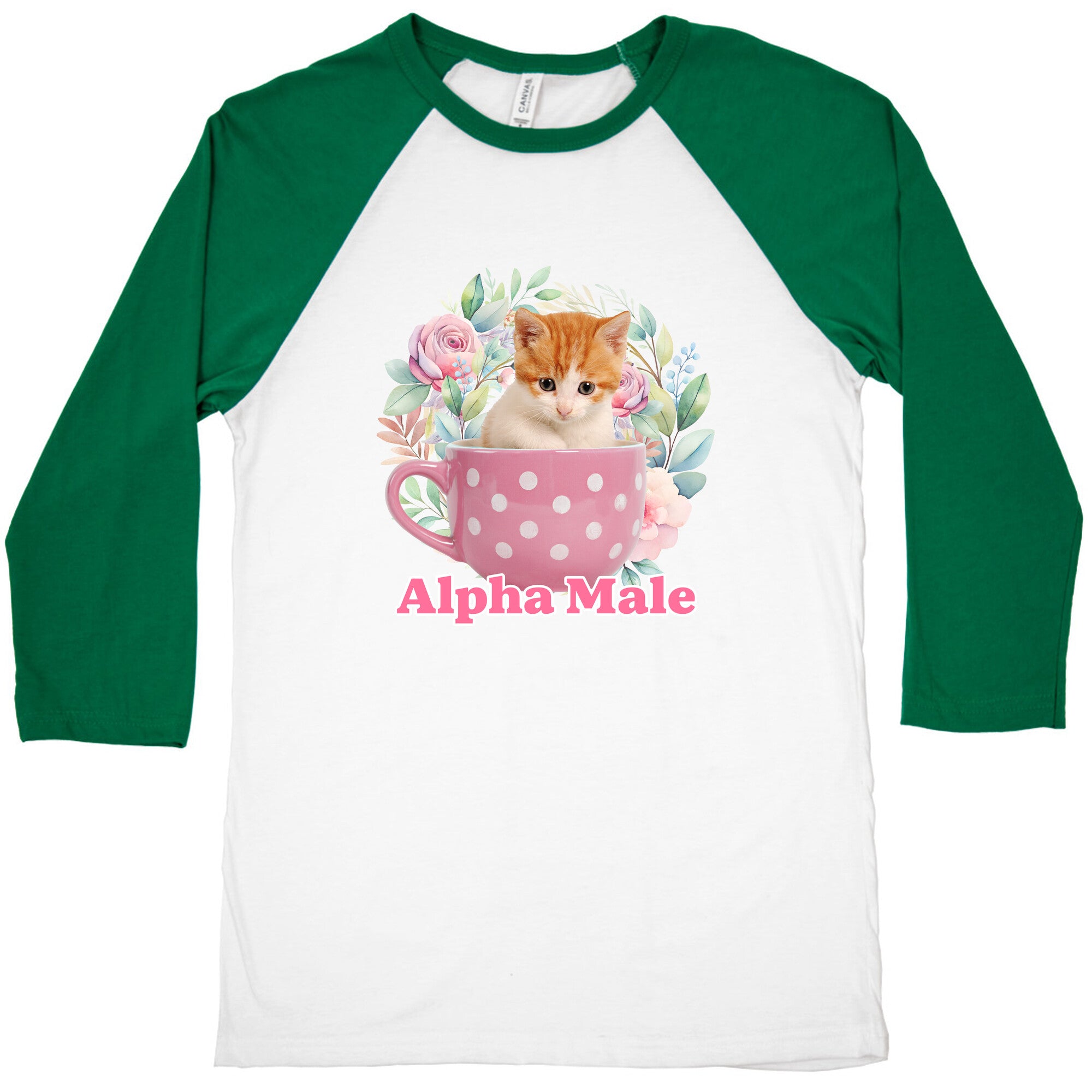 Alpha Male Kitten Baseball Tee