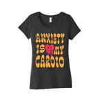 Anxiety Is My Cardio Womens Triblend Tee