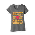 Anxiety Is My Cardio Womens Triblend Tee