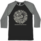 Radicalized By Basic Decency Baseball Tee