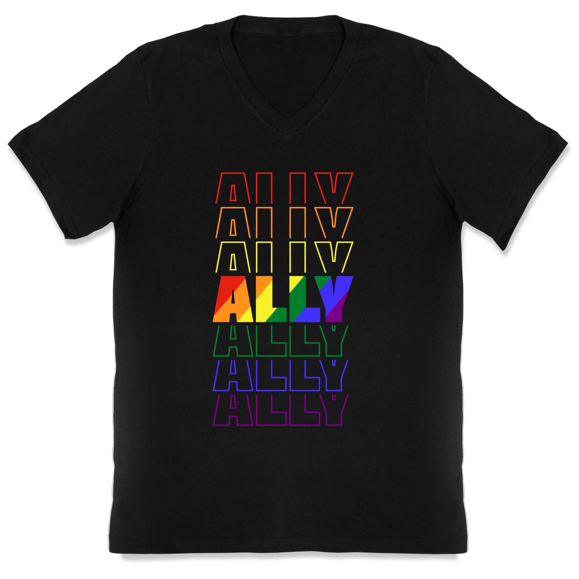 Ally LGBTQ V-Neck