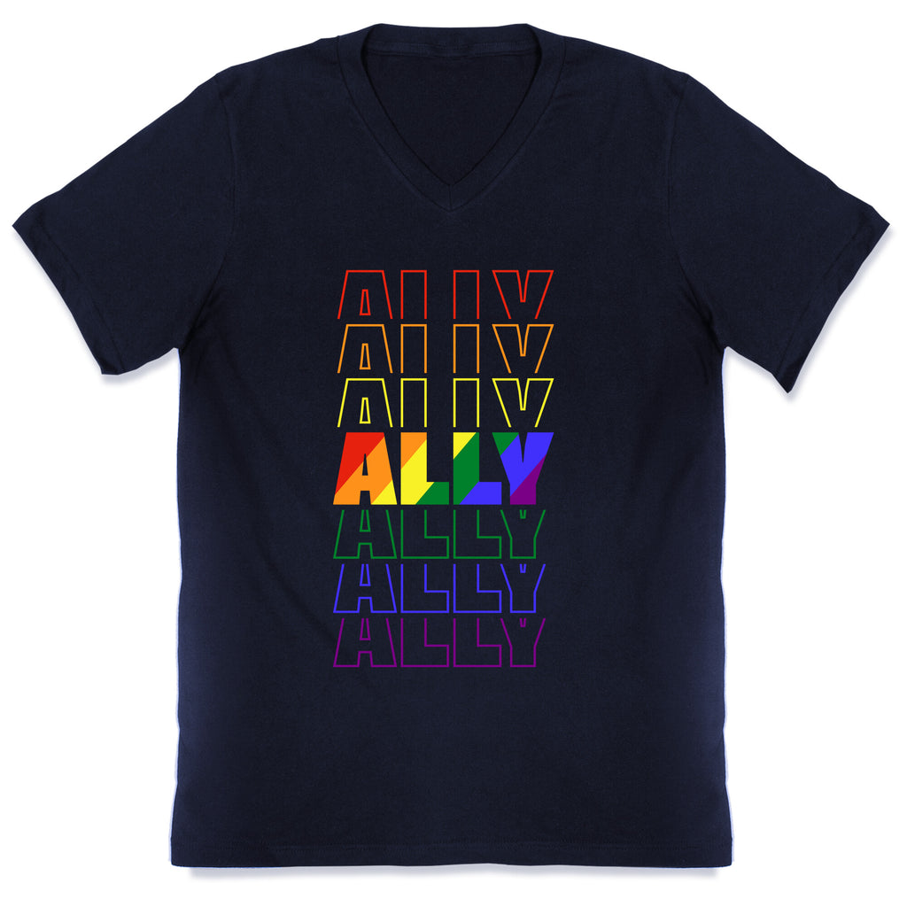 Ally LGBTQ V-Neck