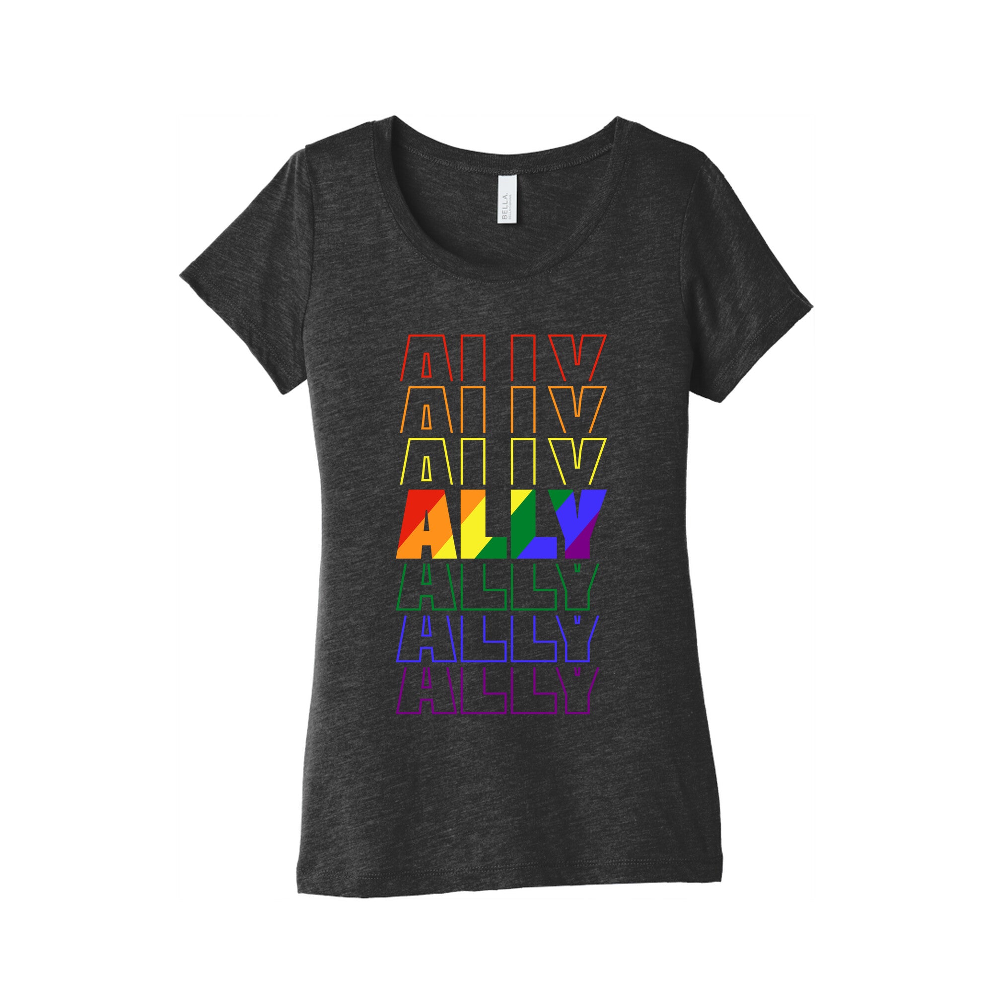 Ally LGBTQ Womens Triblend Tee