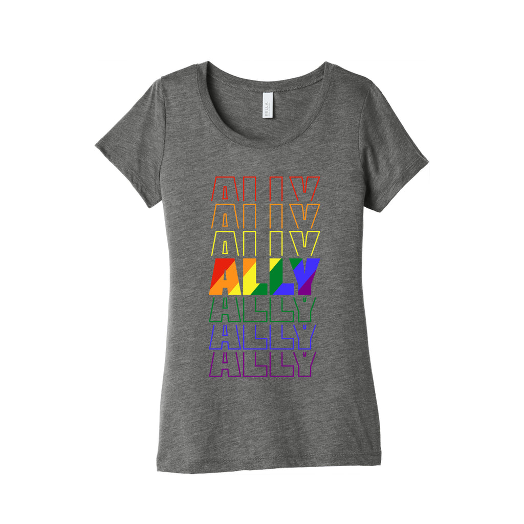 Ally LGBTQ Womens Triblend Tee