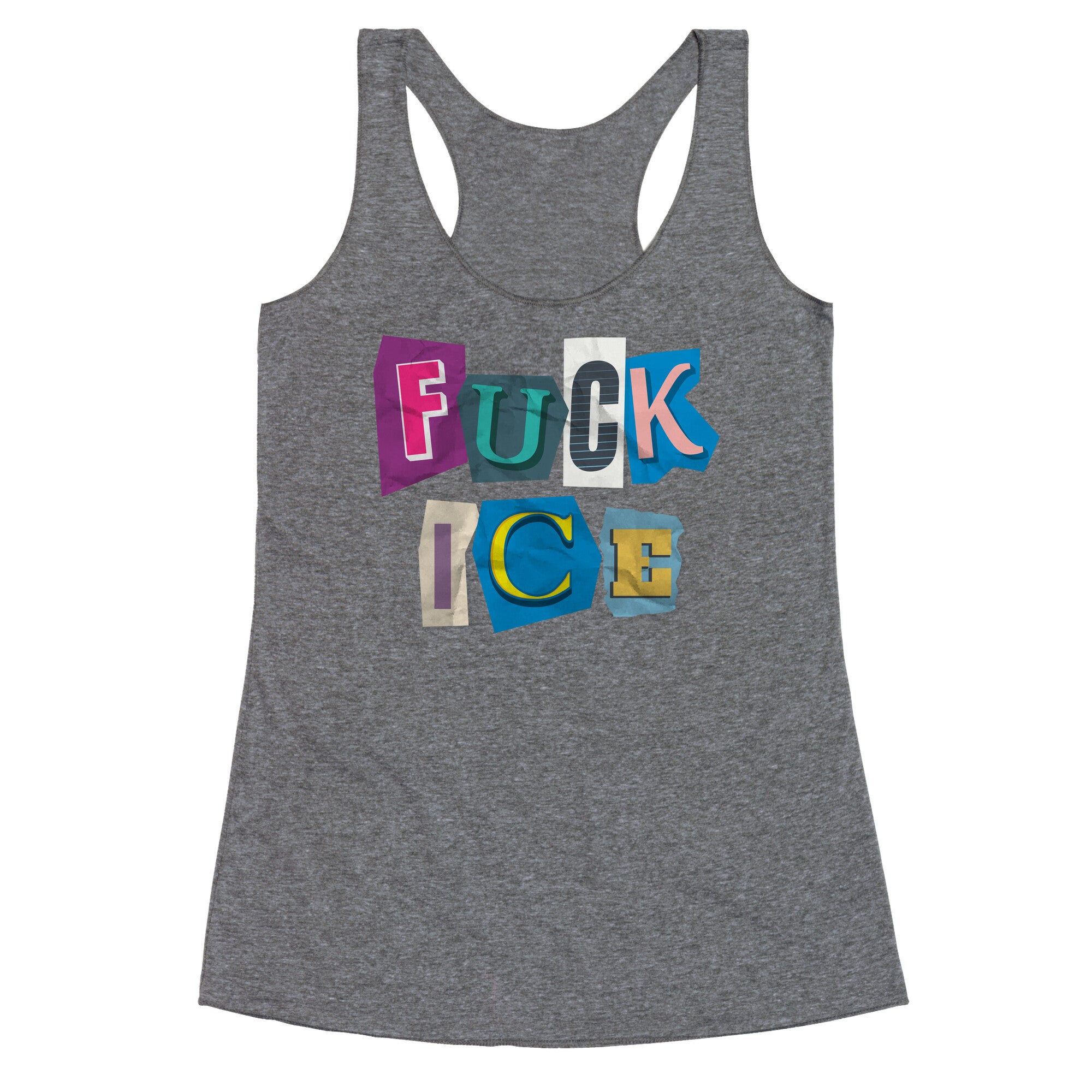 Fuck ICE Racerback Tank