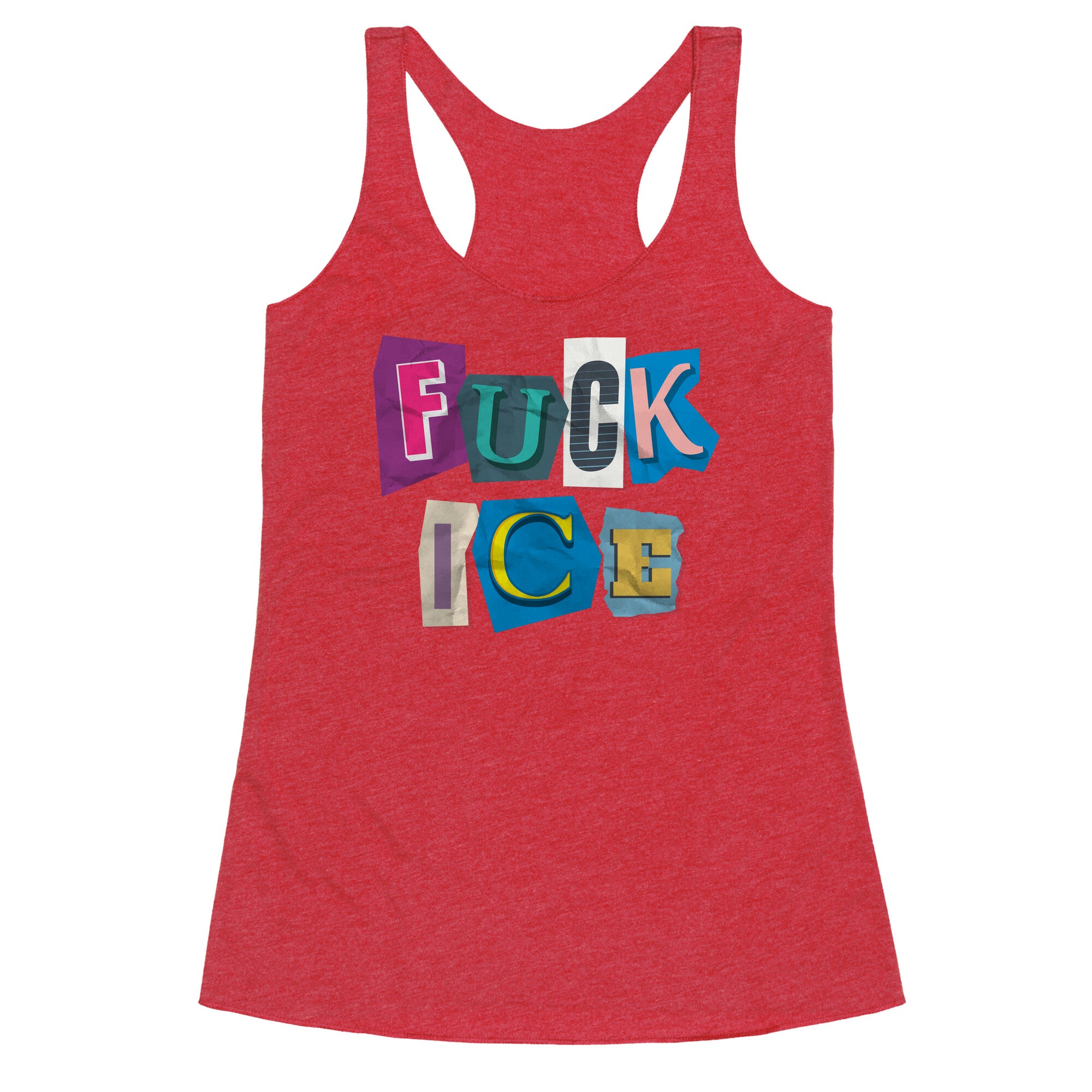 Fuck ICE Racerback Tank