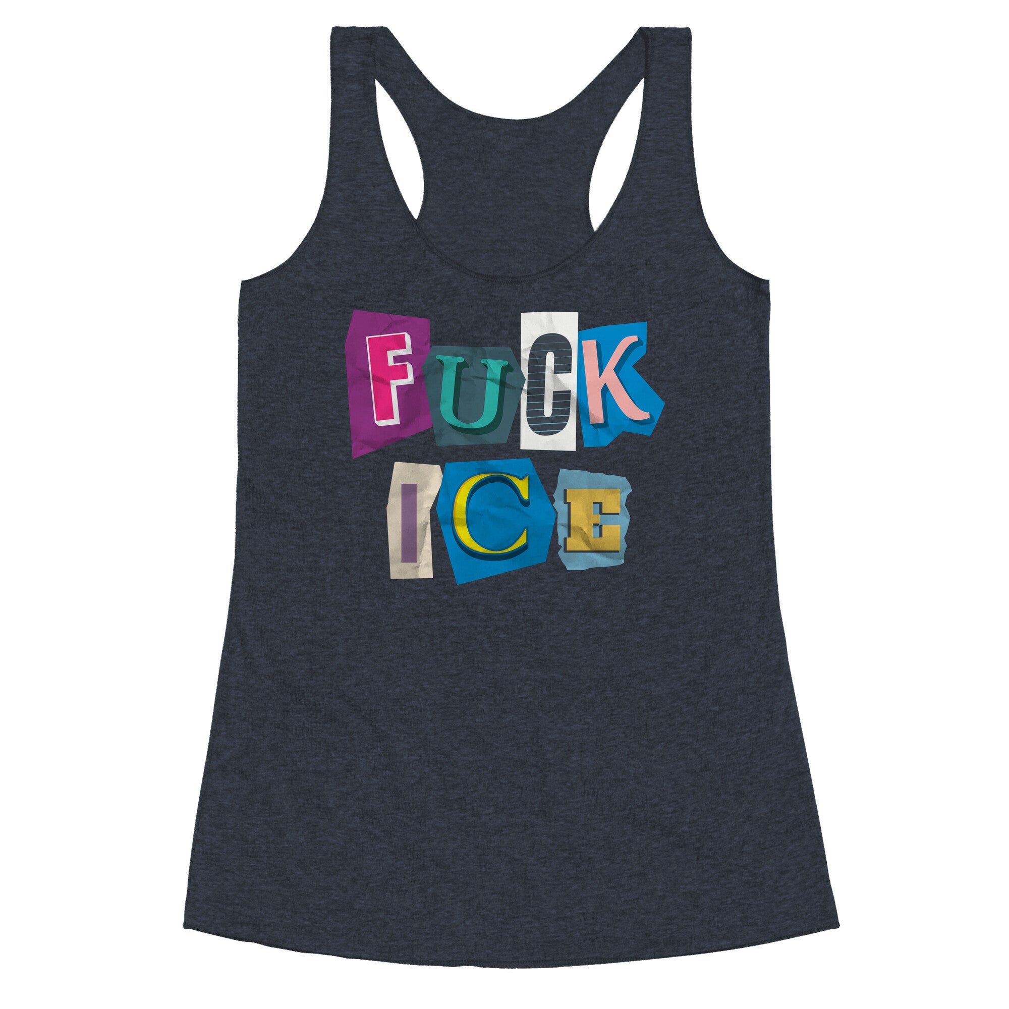 Fuck ICE Racerback Tank