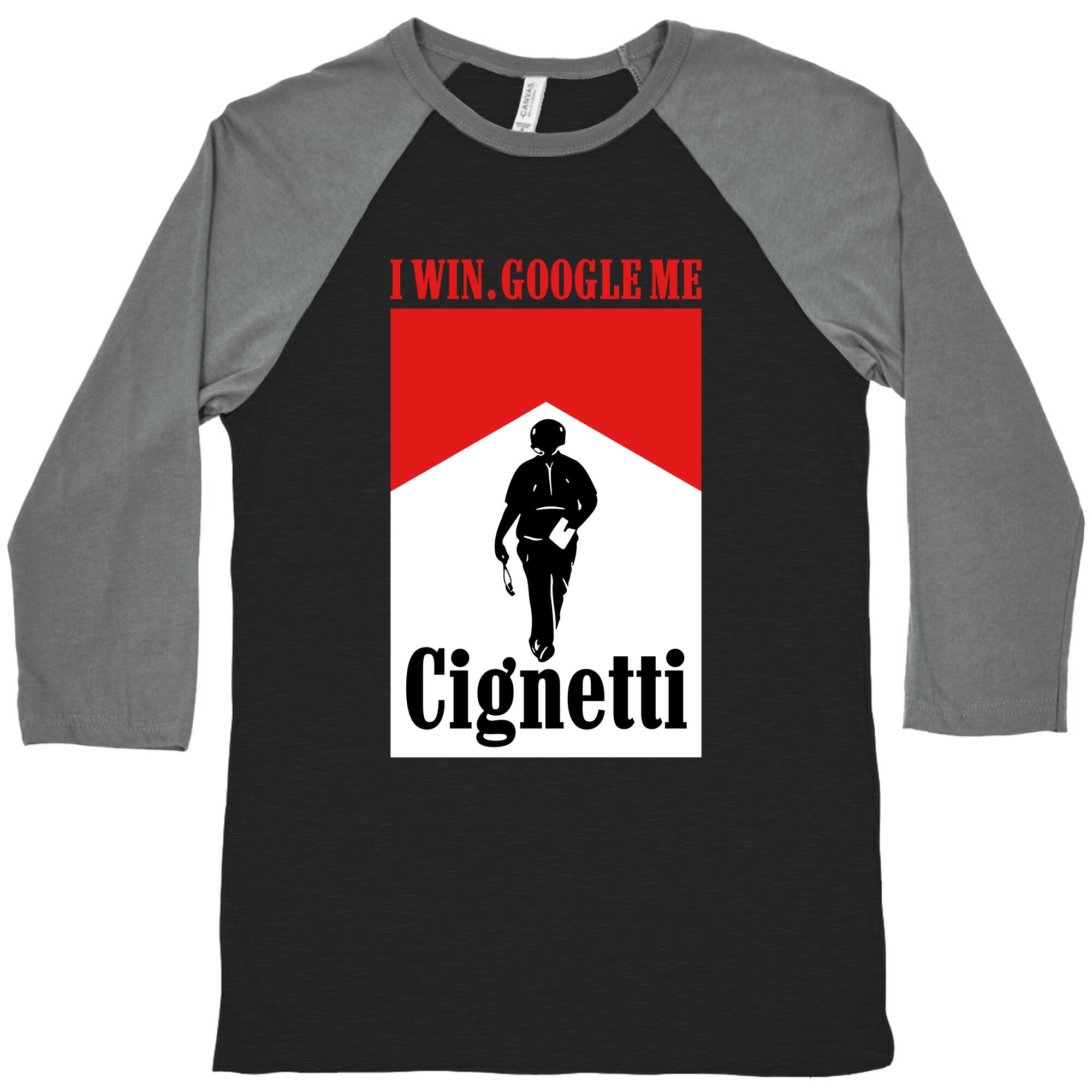 Cignetti I Win Baseball Tee