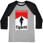 Cignetti I Win Baseball Tee