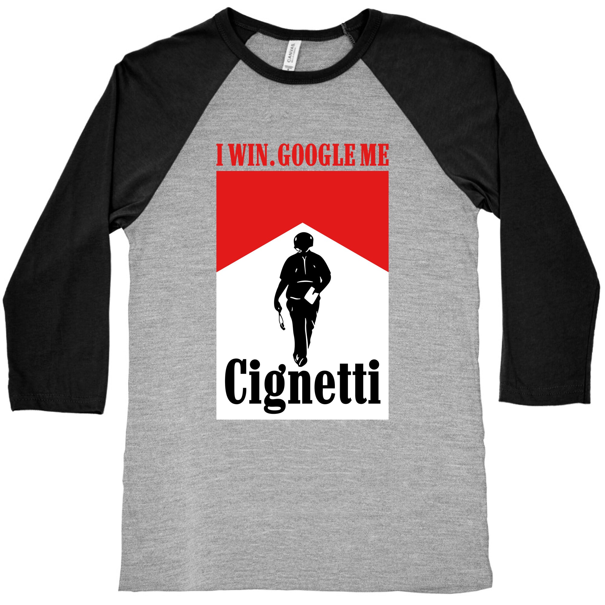 Cignetti I Win Baseball Tee
